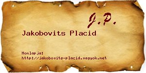 Jakobovits Placid névjegykártya
